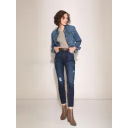 Vero Moda Blue Cotton Skinny Fit Jeans-picture-32