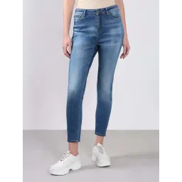 Vero Moda Blue Cotton Skinny Fit Jeans-picture-43