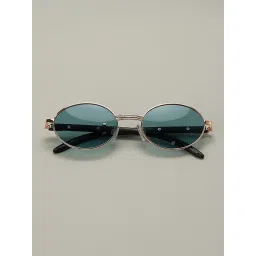 VERO MODA Blue Metal Frame Oval Sunglasses image 2