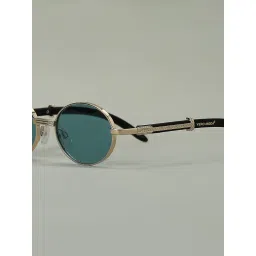 VERO MODA Blue Metal Frame Oval Sunglasses image 4
