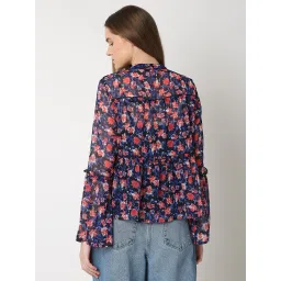 Vero Moda Blue Printed Top image 3