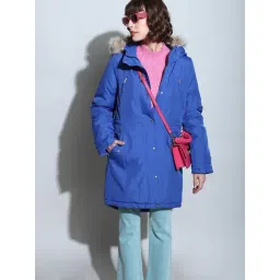 Vero Moda Blue Regular Fit Parka Jacket-picture-47