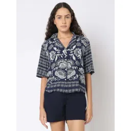 Vero Moda Blue Regular Fit Printed Shirt-picture-34