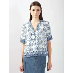 Vero Moda Blue Regular Fit Printed Shirt-picture-47