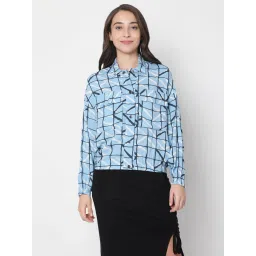 Vero Moda Blue Shirt Collar Jacket image 1