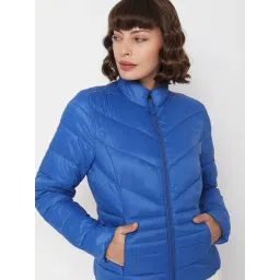 Vero Moda Blue Turtle Neck Puffer Jacket-picture-12