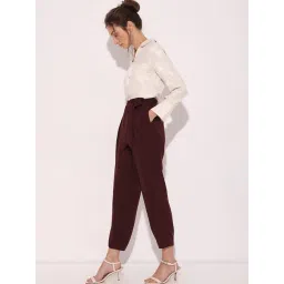 Vero Moda Brown Regular Fit High Rise Pants-picture-30