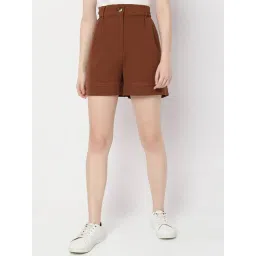 Vero Moda Brown Regular Fit Shorts-picture-34