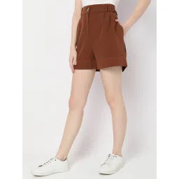 Vero Moda Brown Regular Fit Shorts image 3