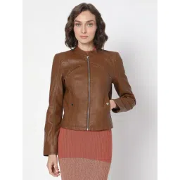 Vero Moda Brown Solid Full Sleeves Jacket-picture-19
