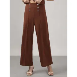 Vero Moda Brown Straight Fit Trousers-picture-36