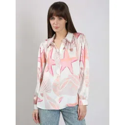 Vero Moda Cloud Dancer Printed Casual Shirt-picture-47