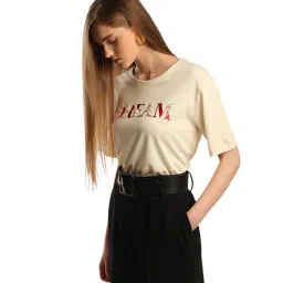 Vero Moda Cream Embellished T-Shirt-picture-29