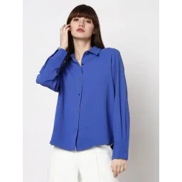 Vero Moda Dark Blue Relaxed Fit Shirt-picture-33