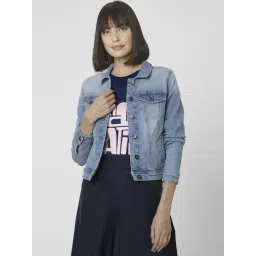 Vero Moda Denim Blue Cotton Jacket-picture-28