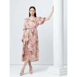 Vero Moda Ecru Printed Casual Dress-picture-38