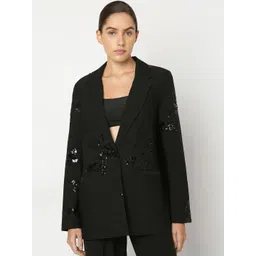 Vero Moda Embellished Single-Breasted Party Blazer-picture-22