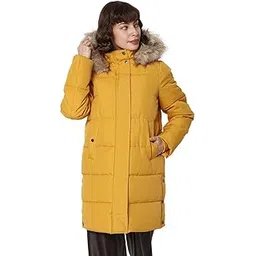 vero moda Faux Fur Detail Longline Hooded Puffer Jacket-picture-49