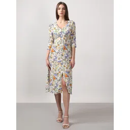Vero Moda Floral Print Fit & Flare Midi Dress-picture-38