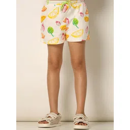 Vero Moda Girls Conversational Printed Mid-Rise Cotton Shorts-picture-15