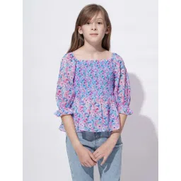 Vero Moda Girls Multicolor Printed Top-picture-12
