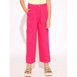 Vero Moda Girls Straight Fit High-Rise Cargos Trousers-picture-44