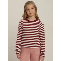 Vero Moda Girls Striped Organic Cotton T-shirt-picture-29