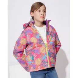 vero moda Girls Tropical Print Bomber Jacket-picture-38