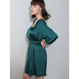 Vero Moda Green Fit & Flare Dress-picture-46