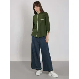 Vero Moda Green Lace Shirt image 4