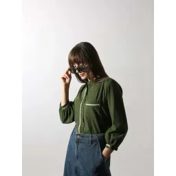 Vero Moda Green Lace Shirt image 5