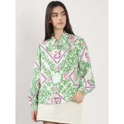 Vero Moda Green Printed Casual Shirt-picture-10