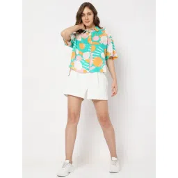 Vero Moda Green Printed Shirt image 4