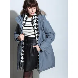 Vero Moda Grey Regular Fit Parka Jacket-picture-44