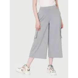 Vero Moda Grey Textured Pants-picture-17