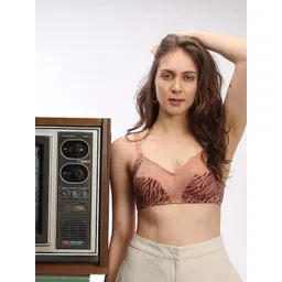 Vero Moda Intimates Camel Brown Animal Bra-picture-13