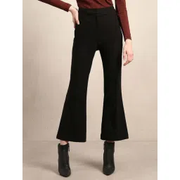 Vero Moda Jet Black Bootcut Trousers-picture-39