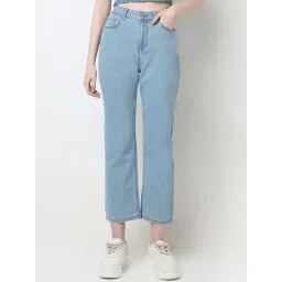 Vero Moda Light Blue Blended Straight Fit Mid Rise Jeans-picture-39