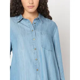Vero Moda Light Blue Shirt image 5
