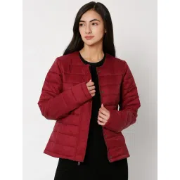 Vero Moda Maroon Puffer Jacket-picture-10