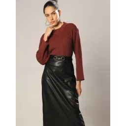 Vero Moda Maroon Regular Fit Pullover-picture-13