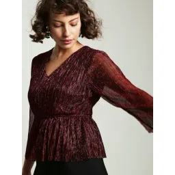 Vero Moda Maroon Regular Fit Top-picture-40