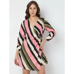 Vero Moda Multicolor Color-Block A Line Dress-picture-14