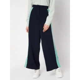 Vero Moda Navy Flared Fit Elasticated Pants-picture-19