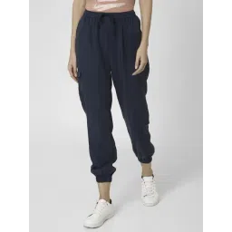 Vero Moda Navy Mid Rise Joggers image 1