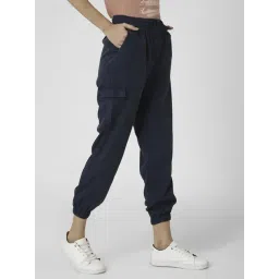 Vero Moda Navy Mid Rise Joggers image 3