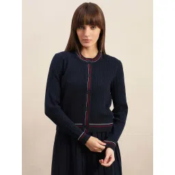 Vero Moda Navy Regular Fit Cardigan image 1