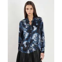 Vero Moda Navy Regular Fit Printed Shirt-picture-35