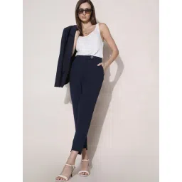 Vero Moda Navy Slim Fit High Rise Pants-picture-38