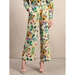 Vero Moda Off White Ella Printed Straight Fit Pant-picture-37